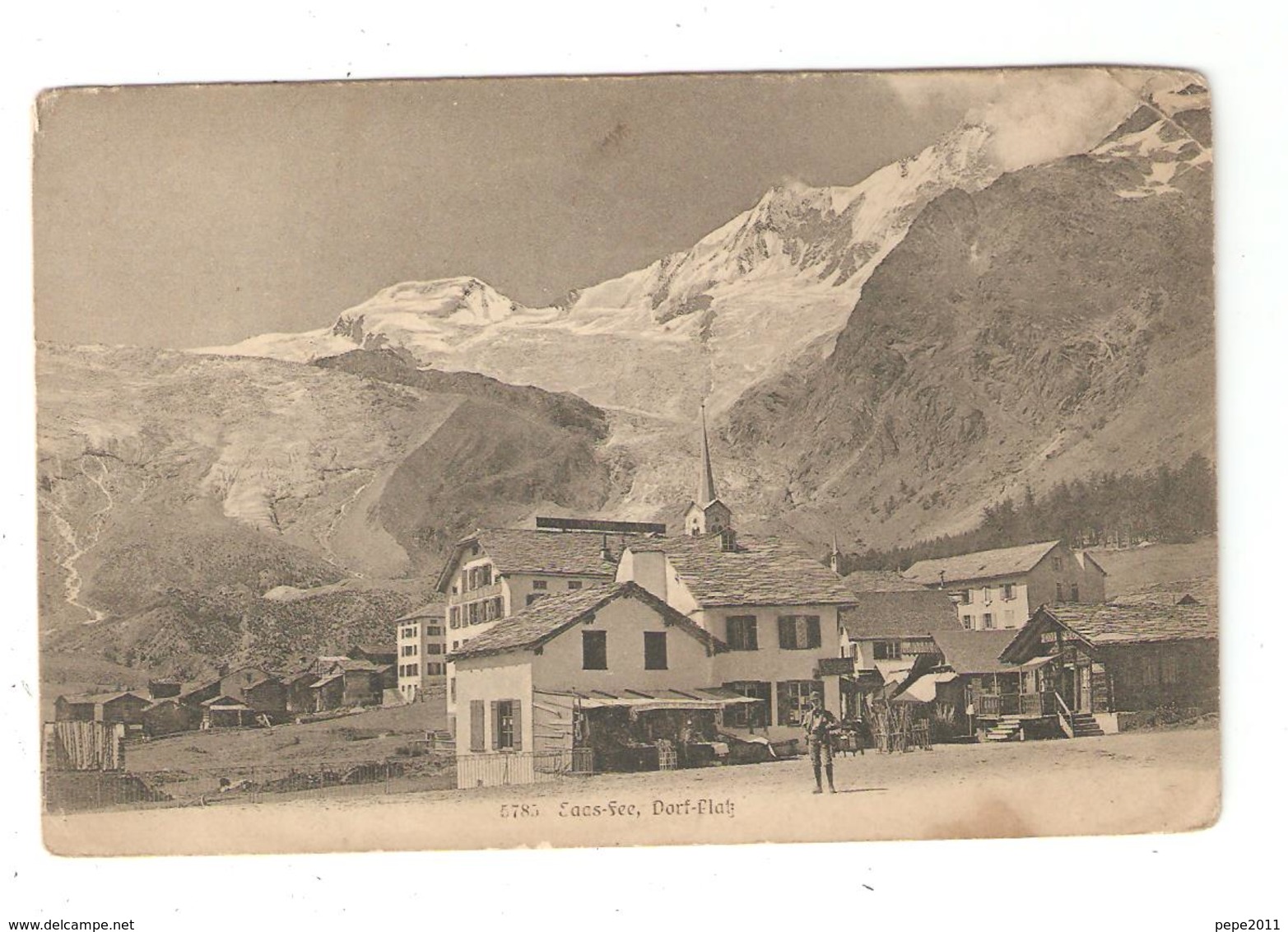 CPA Suisse Valais SAAS FEE Dorf Platz - Saas-Fee