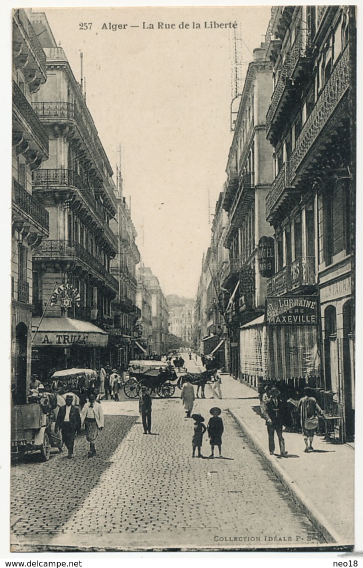 Publicité Biere Lorraine De Maxeville à Alger Hotel De Paris Rue De La Liberté - Maxeville