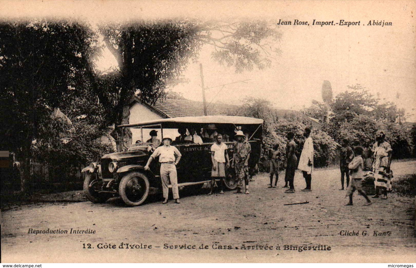 Côte D'Ivoire - Service De Cars - Arrivée à Bingerville - Côte-d'Ivoire