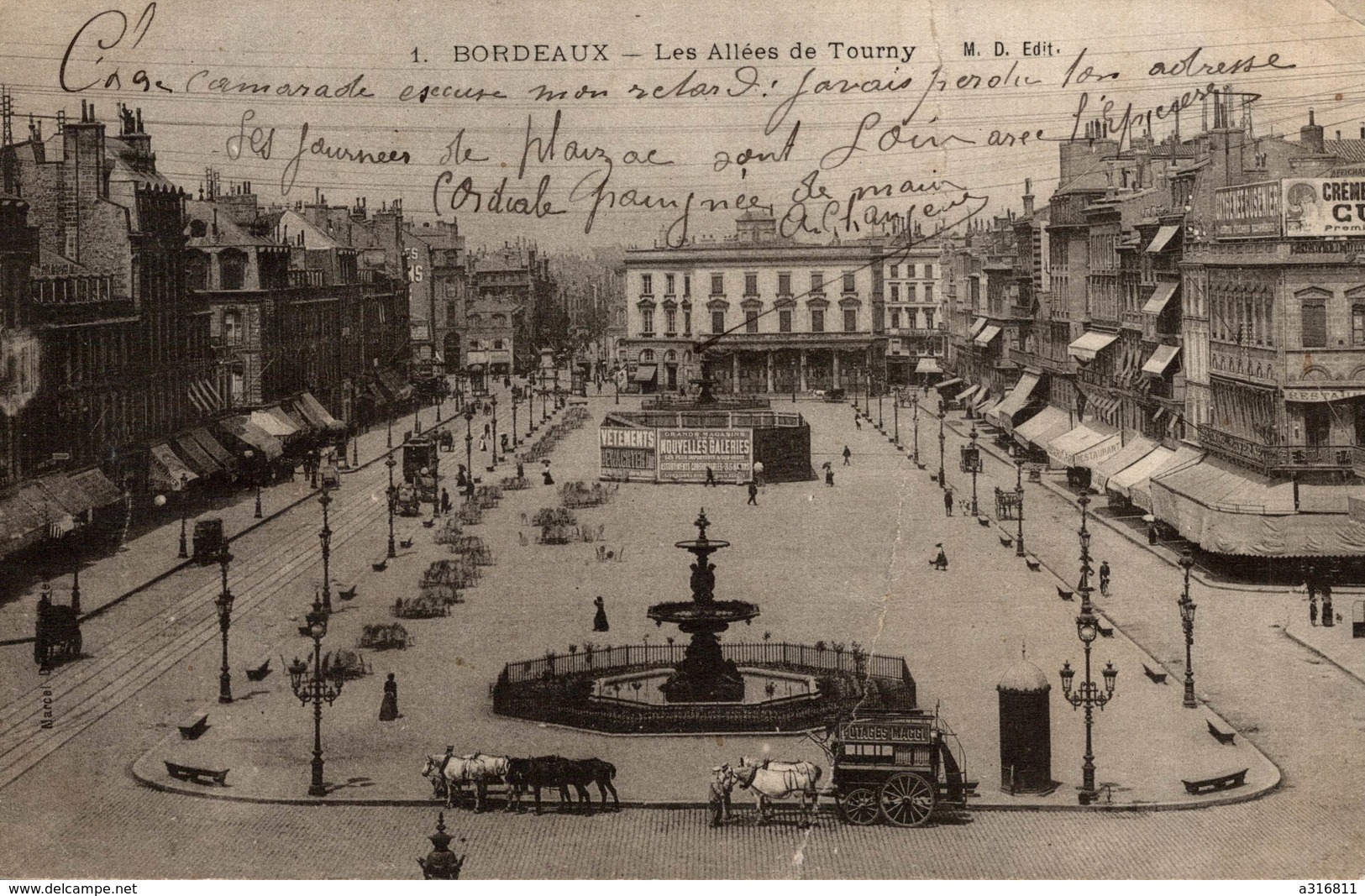 BORDEAUX LE GRAND THÉÂTRE LES ALLÉES DE TOURNY - Bordeaux