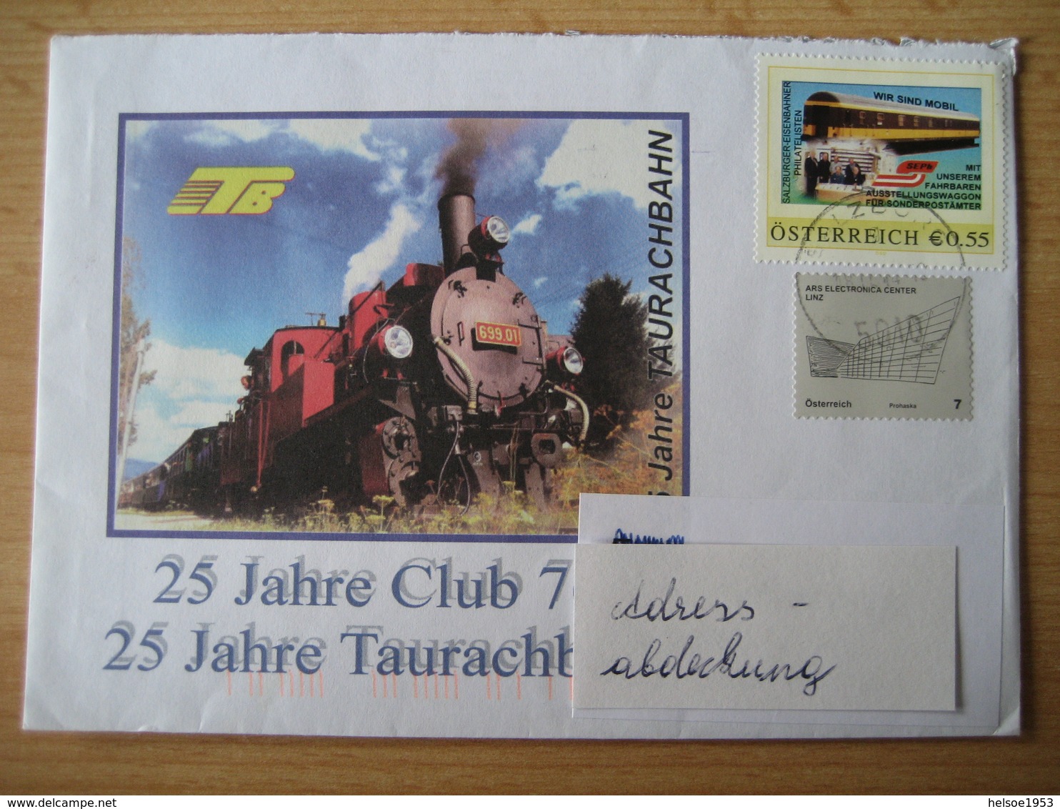 Österreich- Pers.BM SEPh Salzburger Eisenbahner Philatelisten Mit Dem Mobilen Ausstellungswaggon - Personalisierte Briefmarken