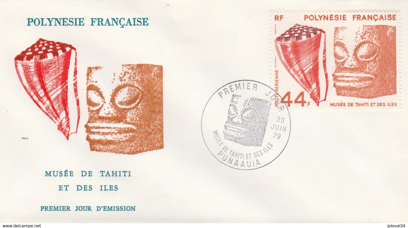 POLYNESIE  FDC 1979 - Yvert  PA  146 Musée Tahiti Art - FDC