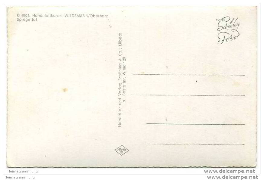 Wildemann - Spiegeltal - Foto-AK - Wildemann