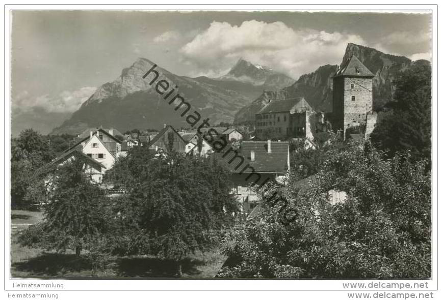 Maienfeld Mit Gonzen Und Alvier - Foto-AK - Maienfeld