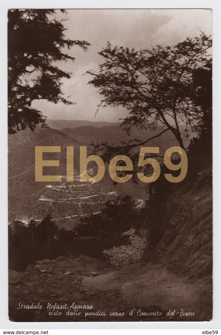 Eritrea, Strada Nefasit-Asmara, Vista Dalle Pendici Verso Il Convento Del Bizen, Nuova 1939 - Eritrea