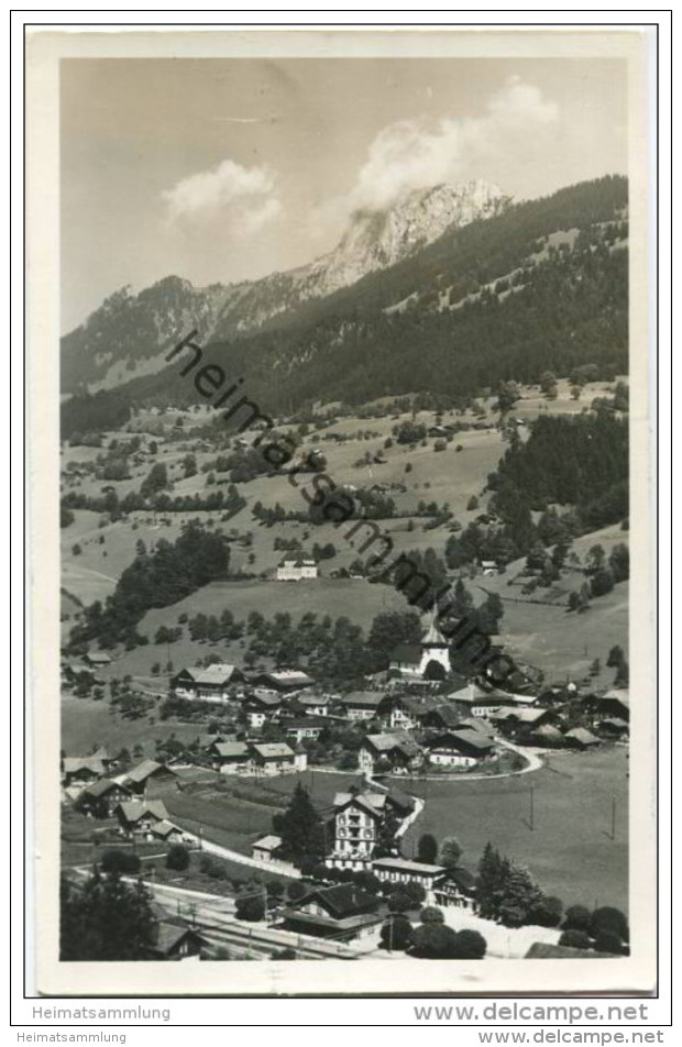 Erlenbach Im Simmental - Gesamtansicht Mit Bahnhof - Foto-AK - Erlenbach Im Simmental