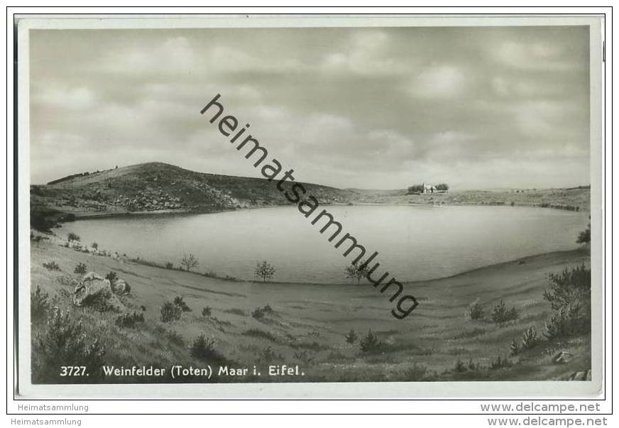 Weinfelder (Toten) Maar I. Eifel - Foto-AK - Daun