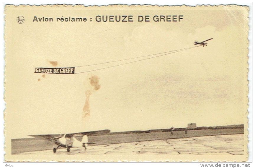 Rhode-St-Genèse. Brasserie "Rodea". Avion Publicité. Gueuze De Greef. - Rhode-St-Genèse - St-Genesius-Rode