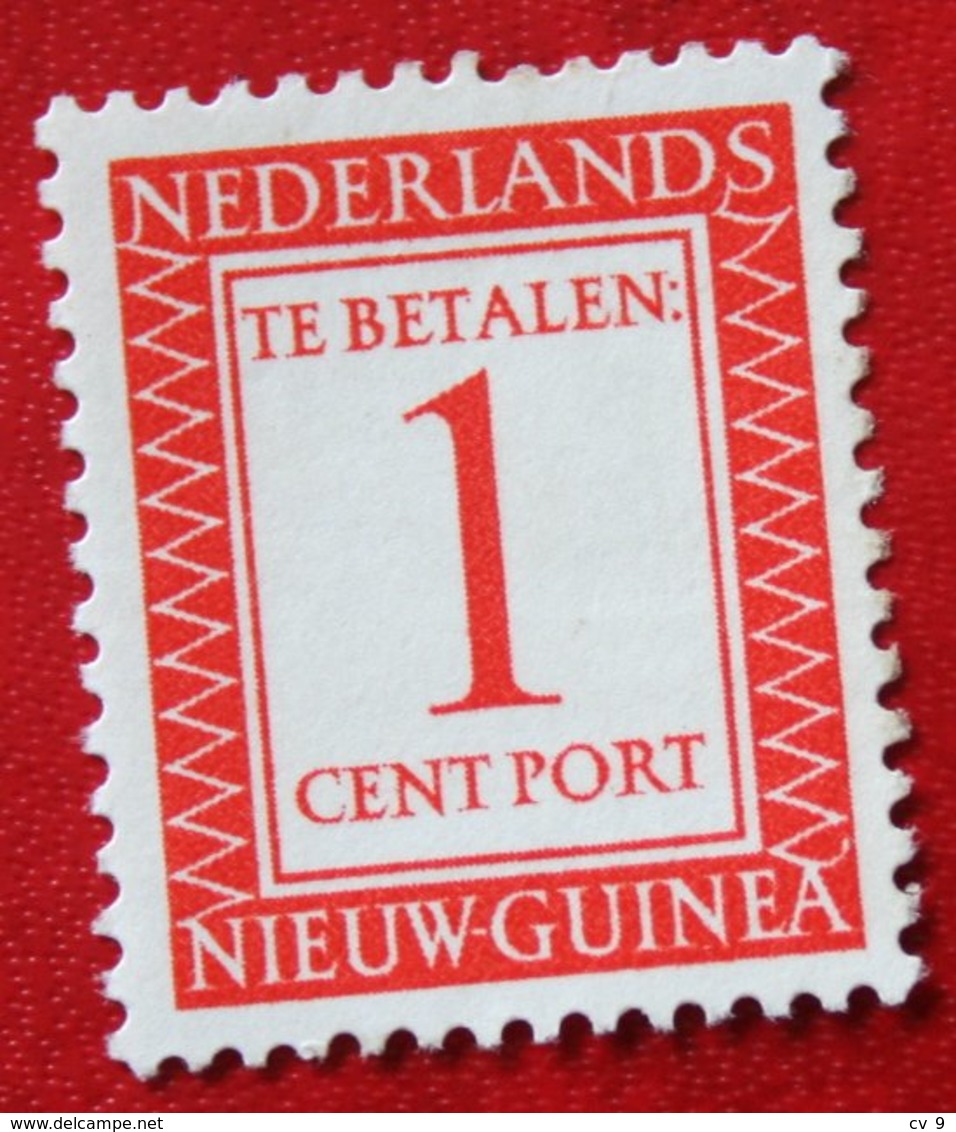 1 Ct Port Zegels Postage Due NVPH P1 NO GUM NIEUW GUINEA / NIEDERLANDISCH NEUGUINEA / NETHERLANDS NEW GUINEA - Netherlands New Guinea