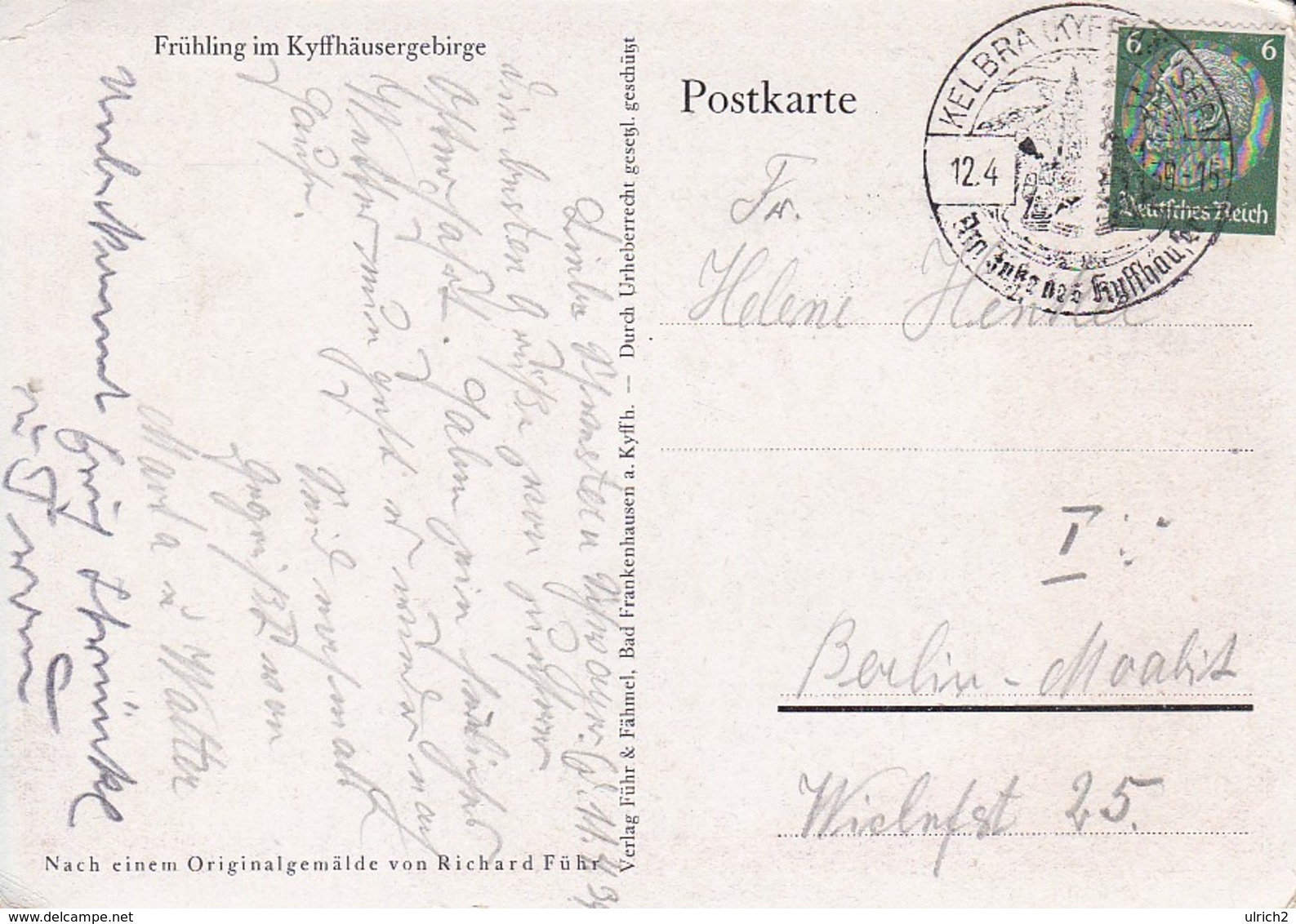 AK Frühling Im Kyffhäusergebirge - 1934 (35386) - Kyffhaeuser