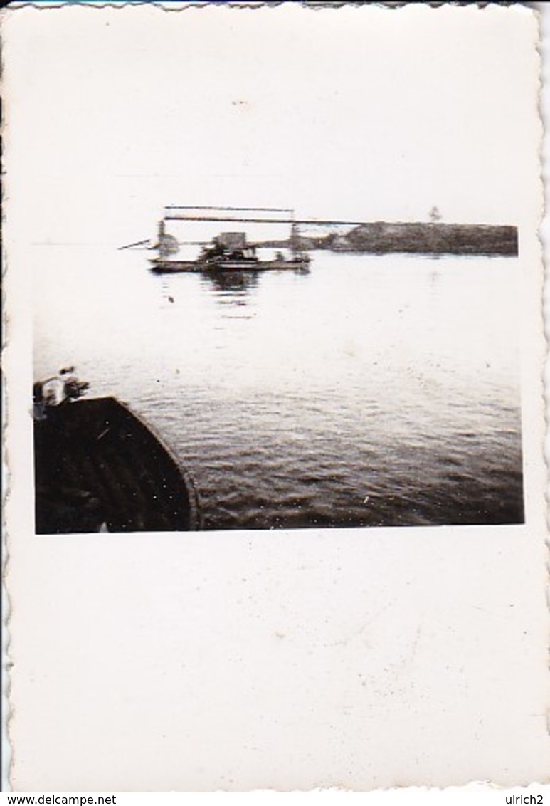 Foto Zerstörte Brücke - Fähre - Russland - 1941 - 5*5cm (35409) - Krieg, Militär