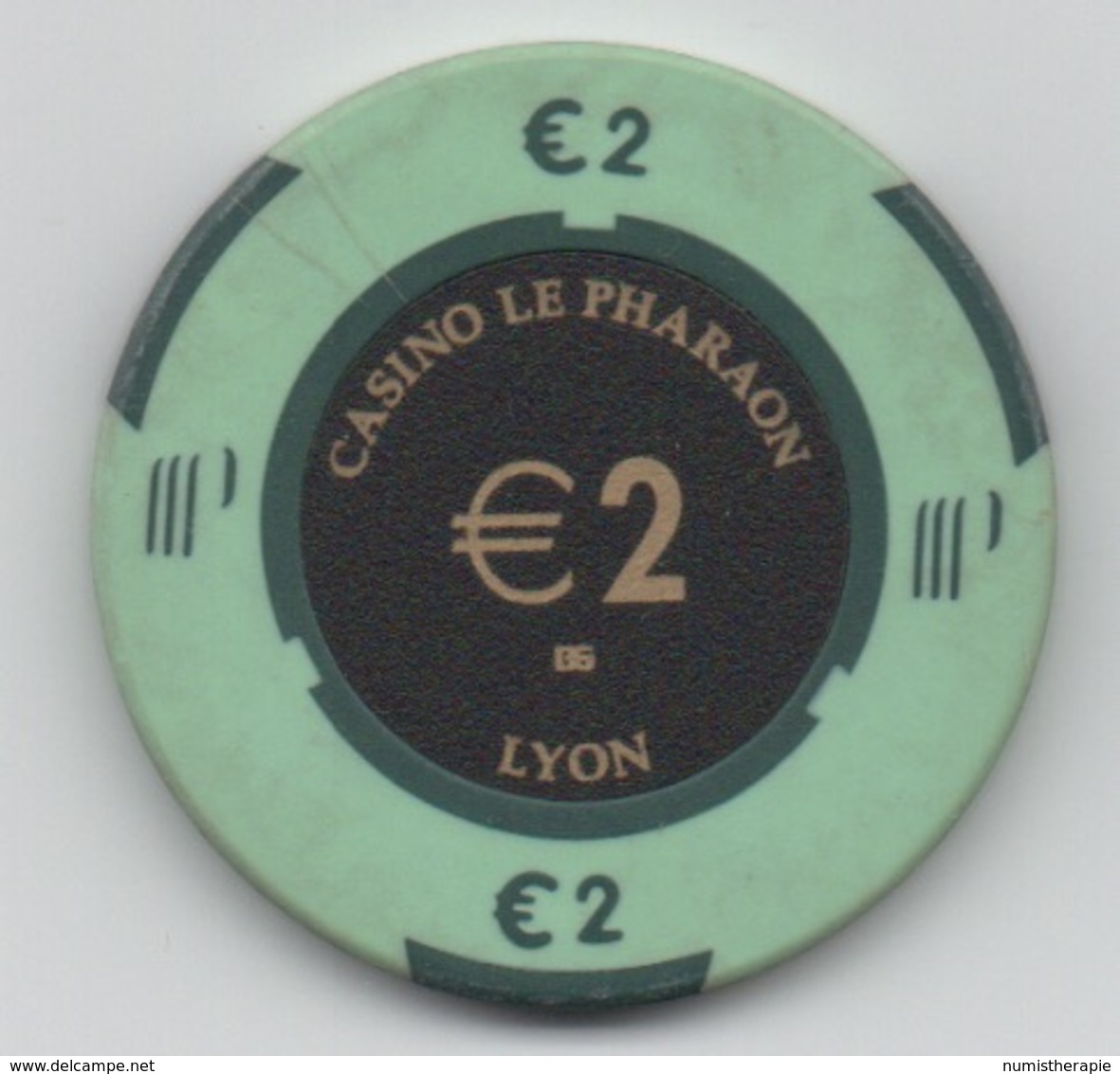 Jeton De Casino Le Pharaon à Lyon €2 - Casino