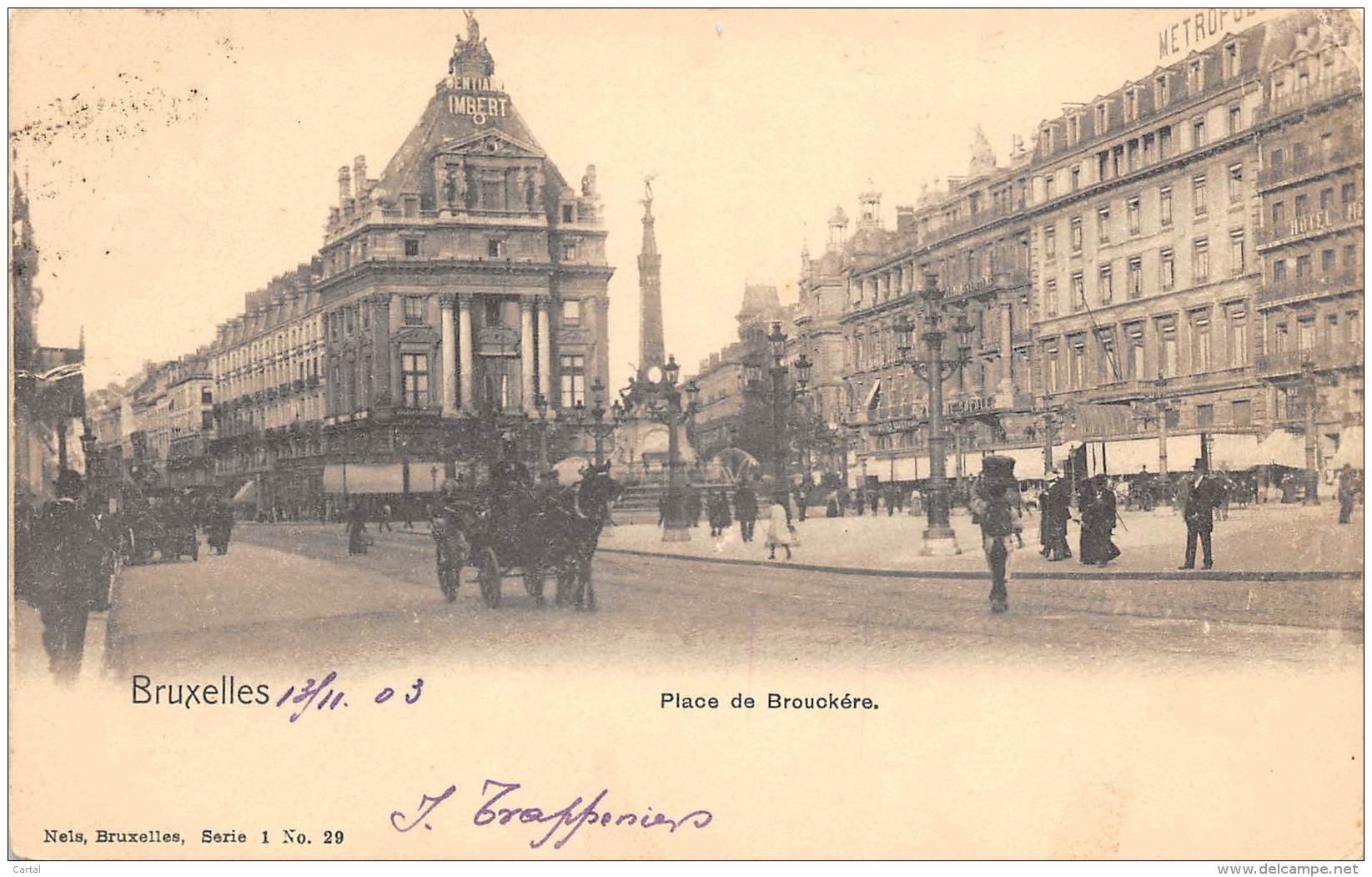 BRUXELLES - Place De Brouckère - Places, Squares