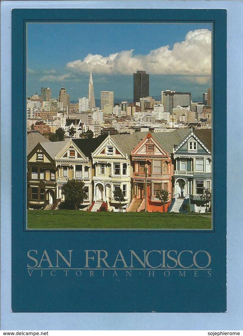 San Francisco (California) Quaint Victorian Homes 2 Scans Skyline - San Francisco