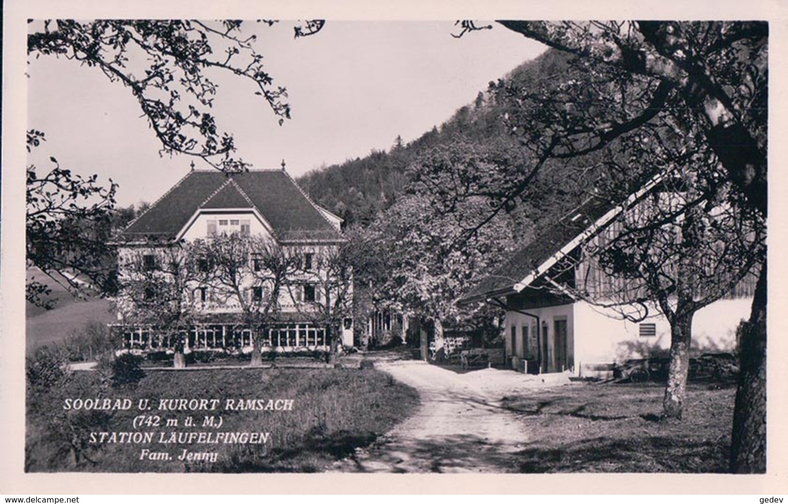 Soolbad Und Kurort Ramsach, Läufelfingen, Fam. Jenny (7792) - Läufelfingen