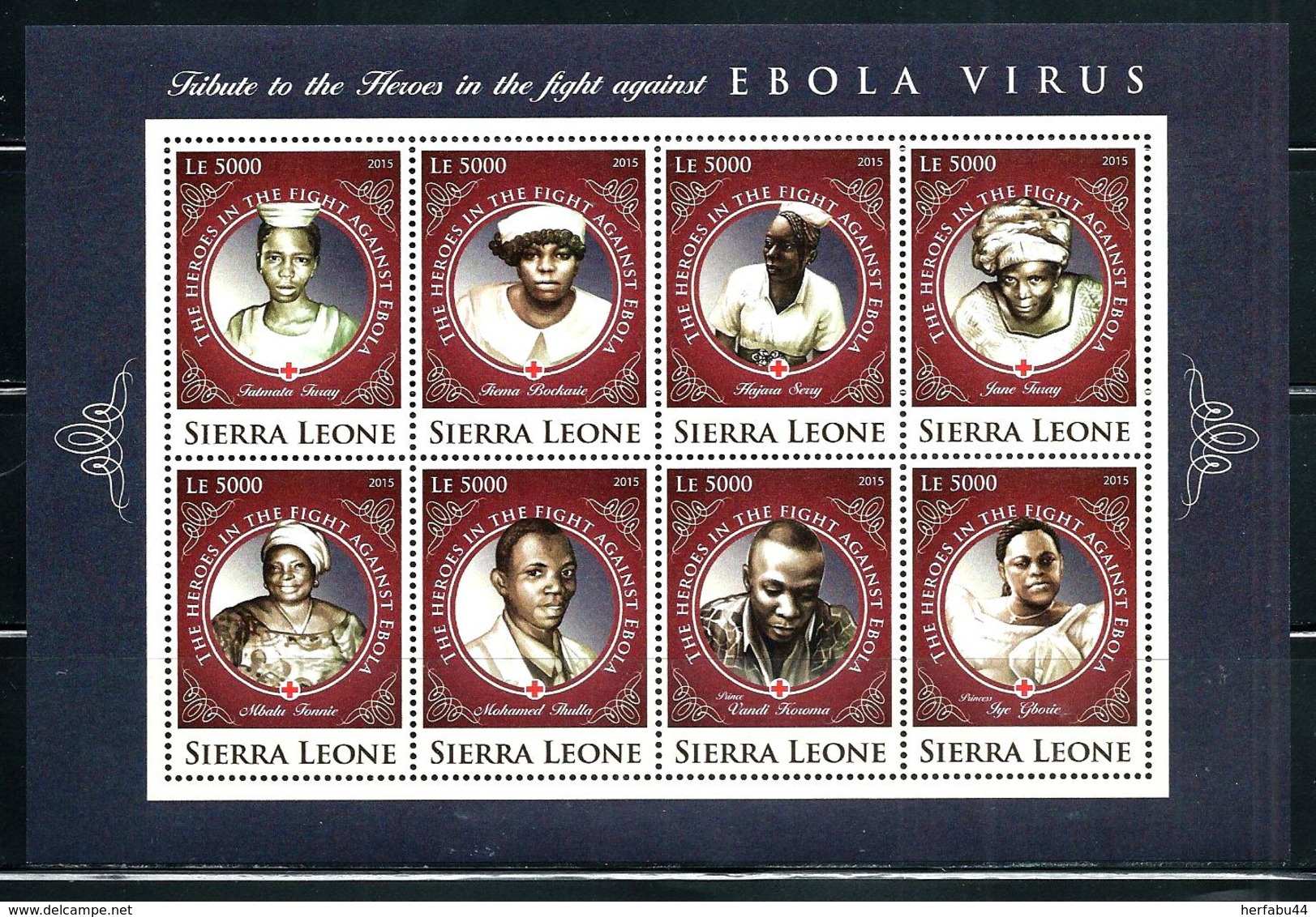 Sierra Leone    "Fight Against Ebola Virus"        4 Sheets Of 8    SC# 3583-86    MNH     CV$ 56.00 - Sierra Leone (1961-...)