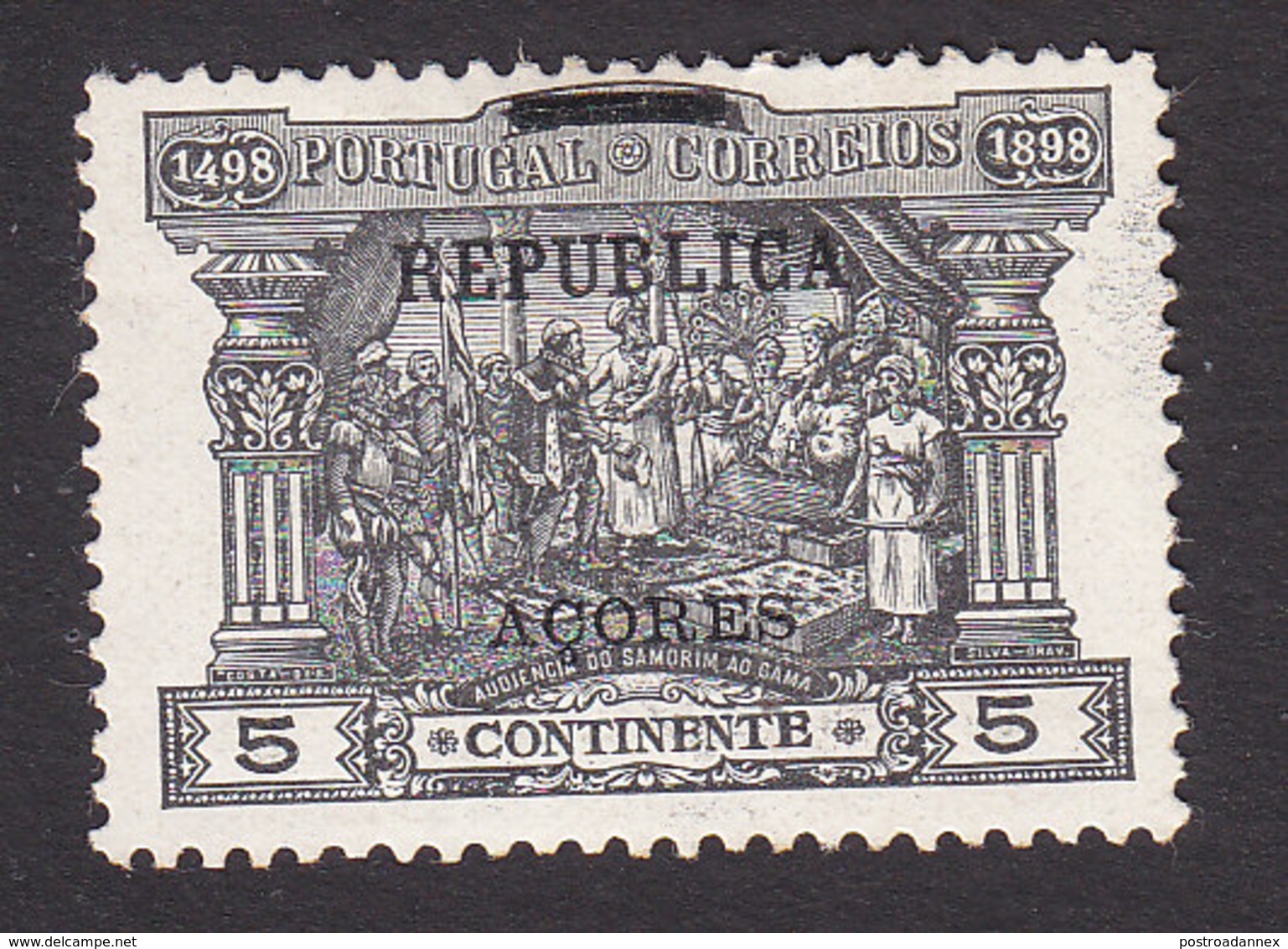 Azores, Scott #149, Mint Hinged, Postage Due Overprinted, Issued 1911 - Azores
