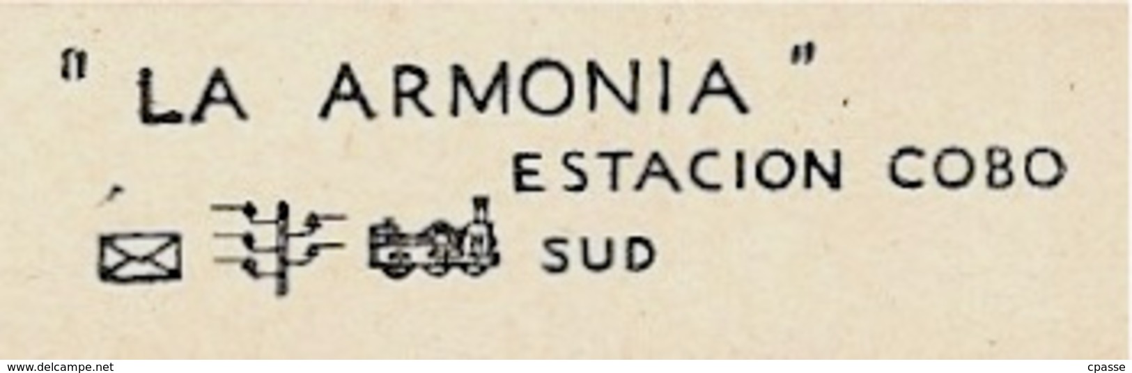 CPA AK ARGENTINA (Lot De 4)  " LA ARMONIA - ESTACION COBO Sud " * Villa Résidence Argentine - Argentine