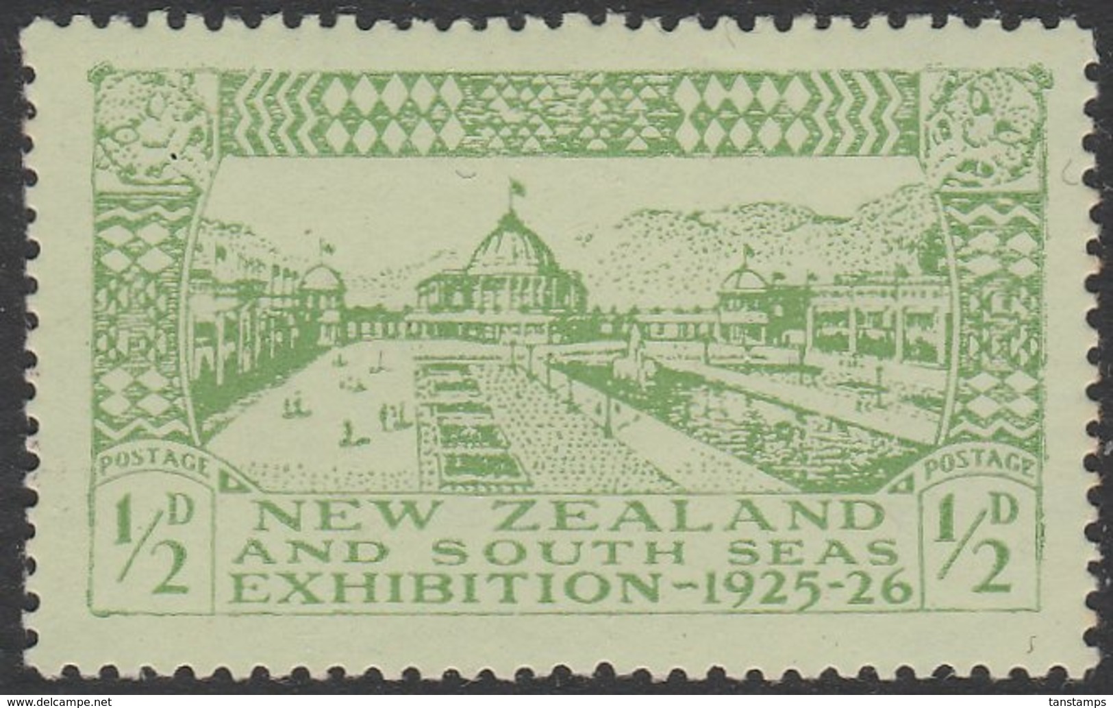 DUNEDIN EXHIBITION 1/2D HINGED MINT - Unused Stamps