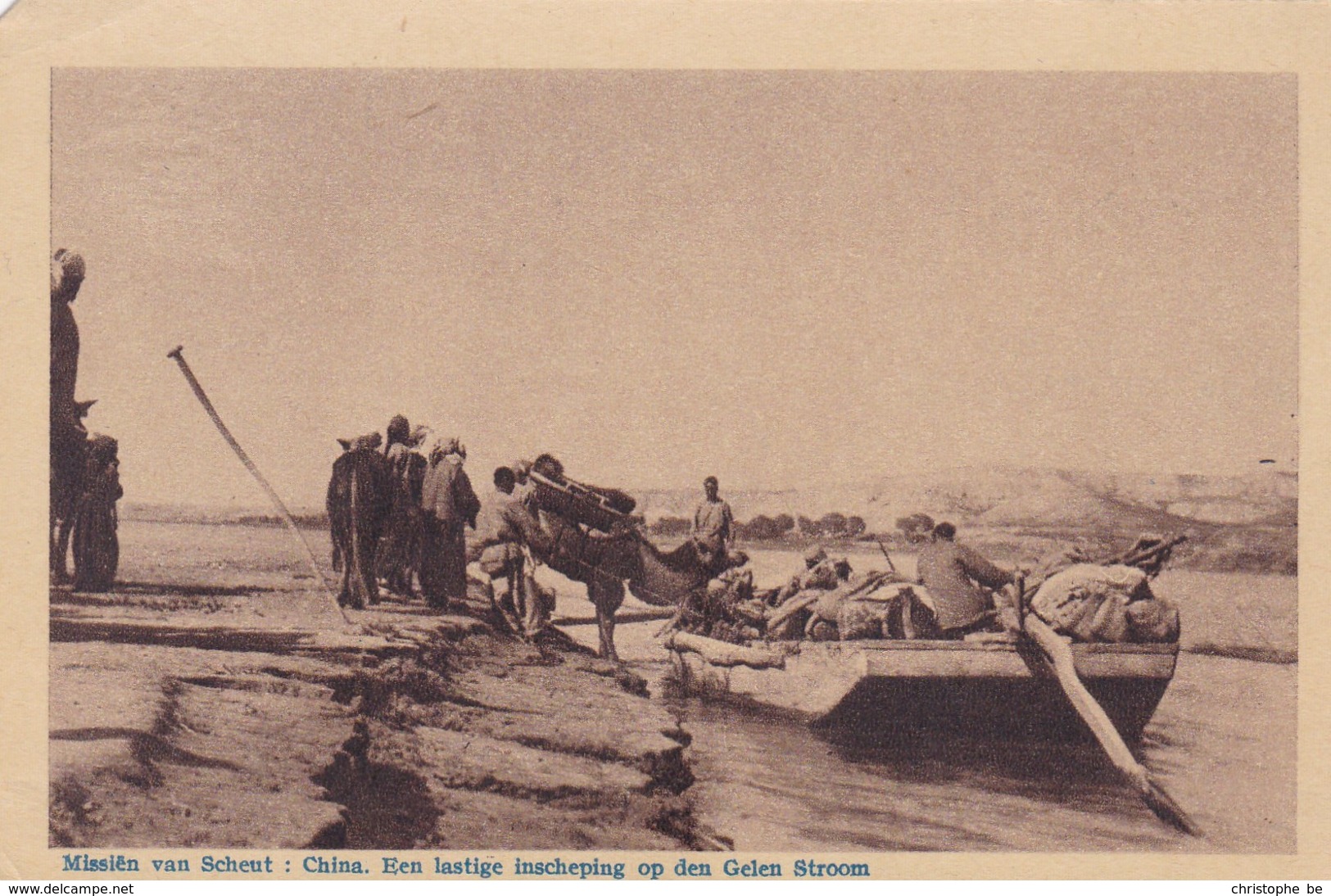 Mission, Missiën Van Scheut, China, Een Lastige Inscheping Op Den Gelen Stroom, Yellow River (pk49139) - Missions