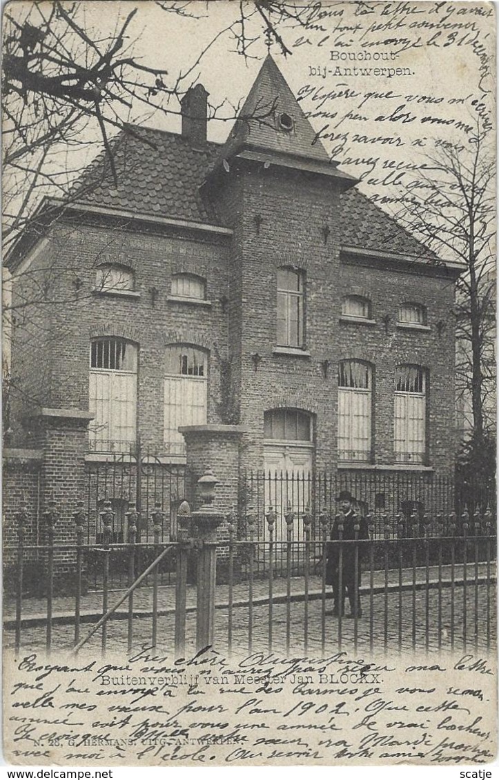 Bouchout-bij-Antwerpen.   -   Buitenverblijf Van Meester Jan Blockx.  -  1902  Naar  Bruges - Boechout