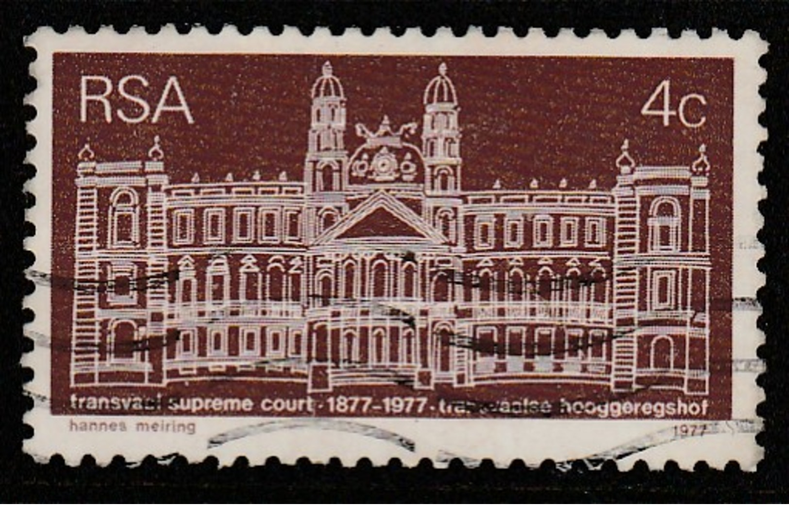 South Africa 1977 The 100th Anniversary Of Transvaal Supreme Court Reddish Brown SW: 514 O Used - Oblitérés