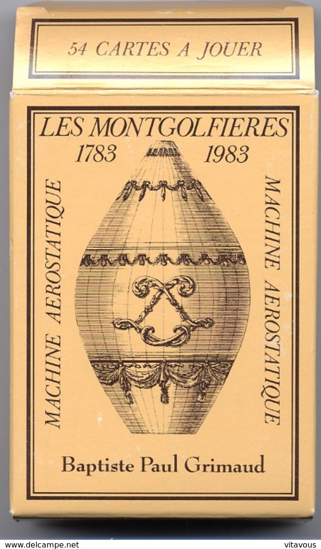 2 Jeux De 54 Cartes Montgolfieres - The  Montgolfiers - 54 Cartes