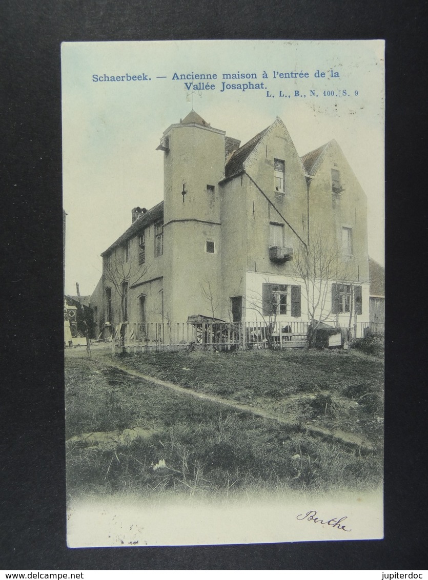 Schaerbeek Ancienne Maison à L'entrée De La Vallée Josaphat (colorisée) - Schaerbeek - Schaarbeek