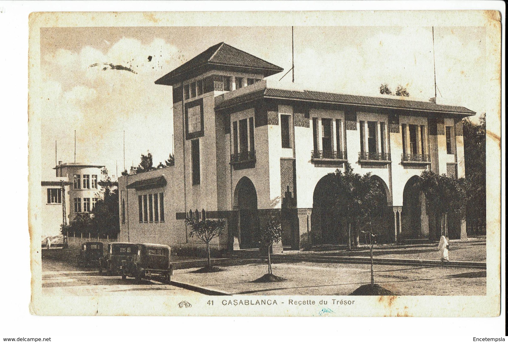 CPA - Carte Postale -Maroc - Casablanca -Recette Du Trésor  - 1932 -  S655 - Casablanca