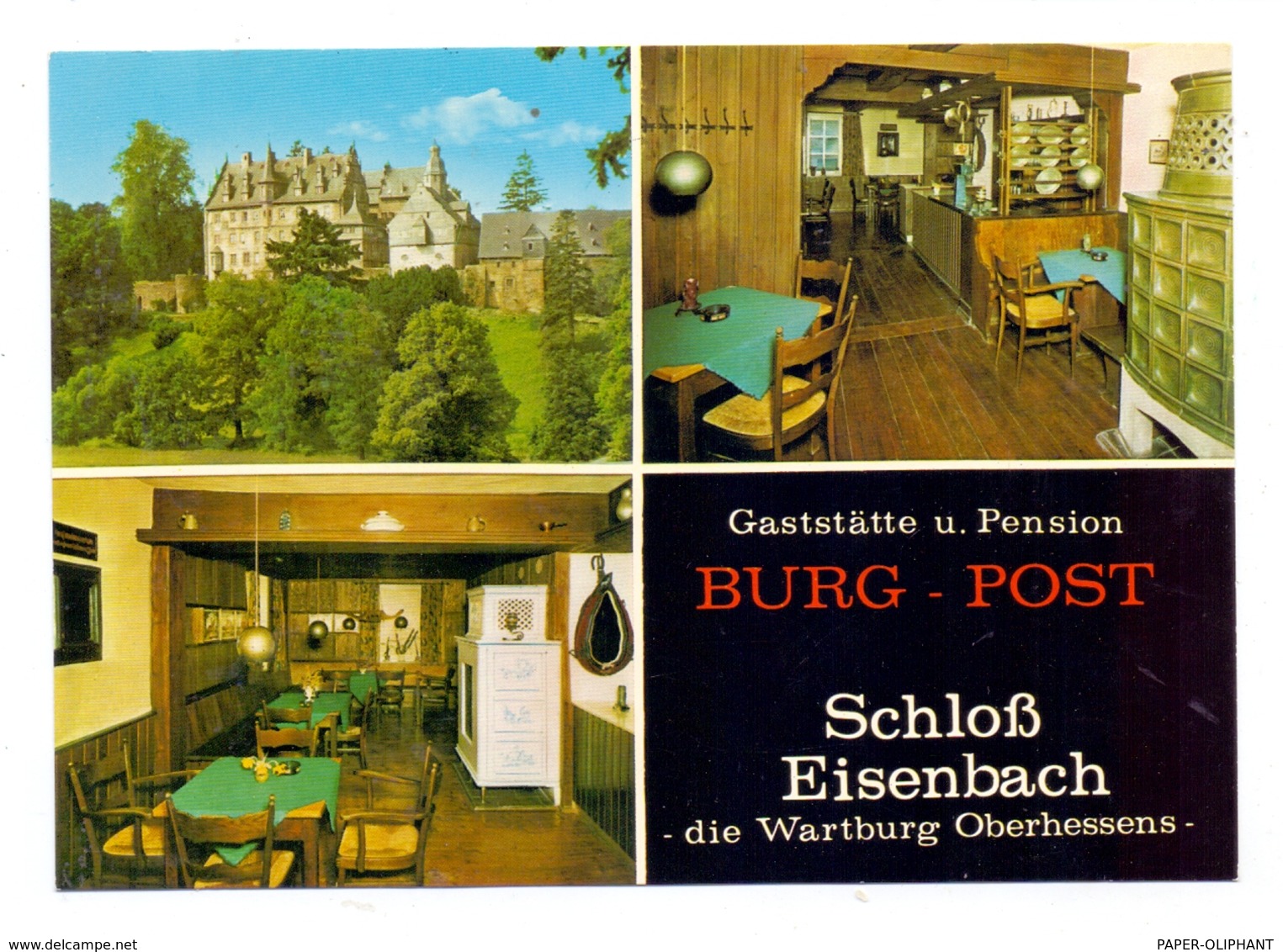 6420 LAUTERBACH, Schloß Eisenbach, Gaststätte Burg-Post - Lauterbach