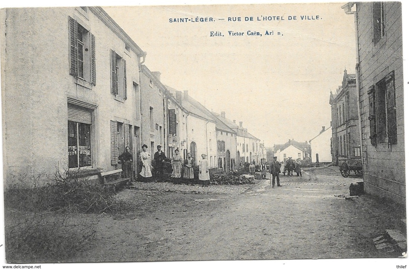 Saint-Léger NA2: Rue De L'Hôtel De Ville 1909 - Saint-Léger