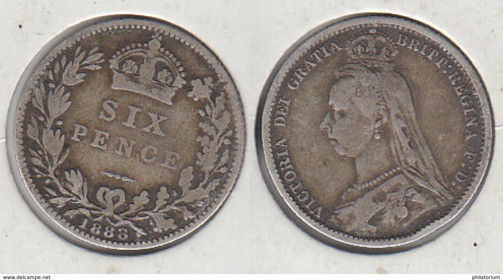 Grande Bretagne 6 Pence 1888 UK - H. 6 Pence