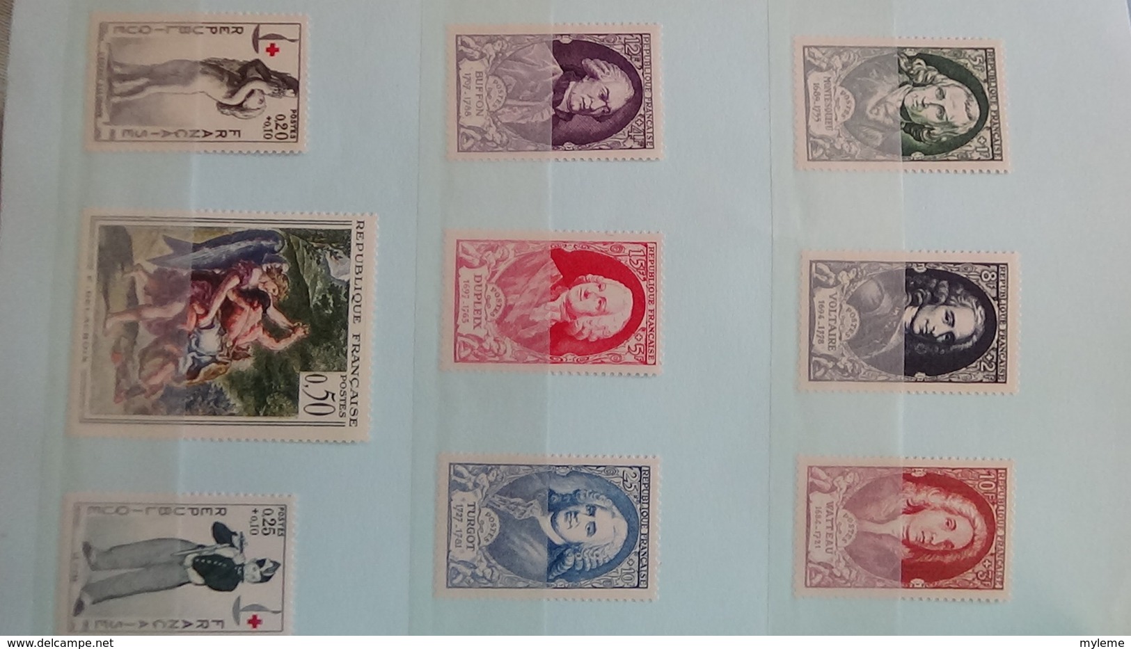 Belles séries et timbres ** de France dont 930à935, philatec, 841, carnet croix rouge ... Voir commentaires !!!