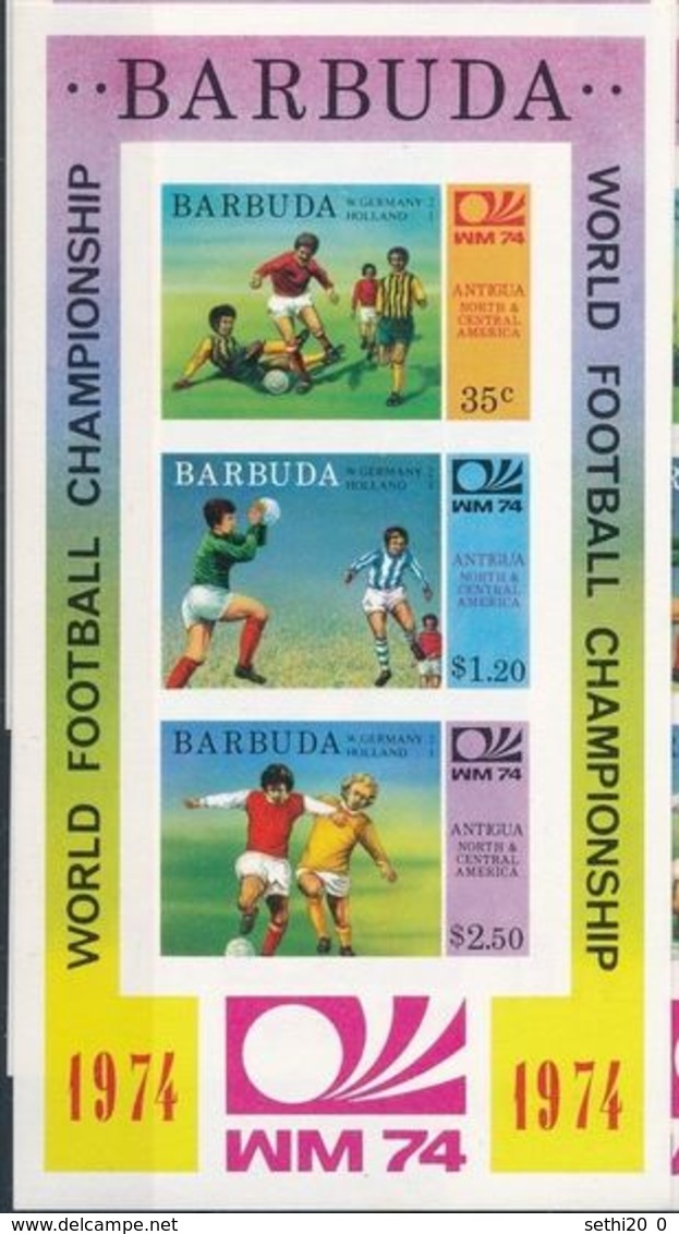 Barbuda 1974  Football Imperf MNH - Altri & Non Classificati