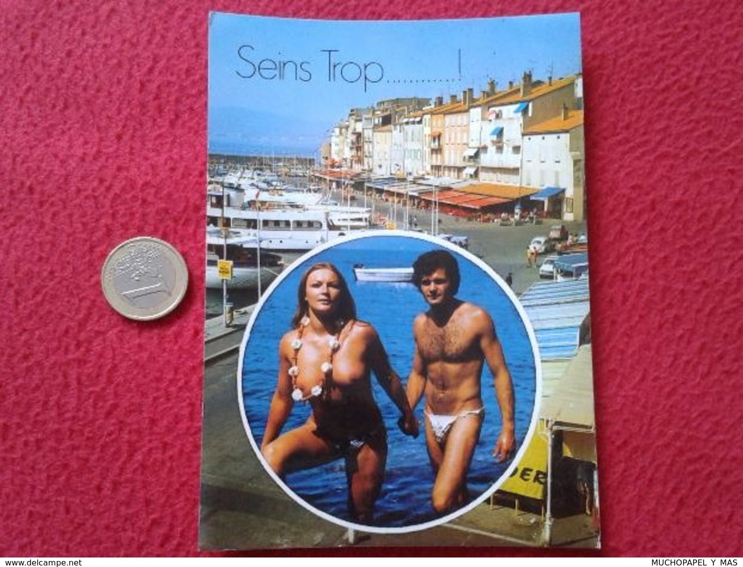 POSTAL POST CARD CARTE POSTALE SEINS TROP SAINT TROPEZ FRANCIA LUMIERE ET BEAUTE DE LA COTE D'AZUR TRAVESTI GAY GAYS ? - Parejas