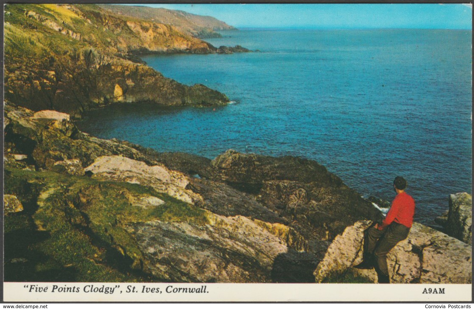 Five Points Clodgy, St Ives, Cornwall, C.1970s - Harvey Barton Postcard - St.Ives