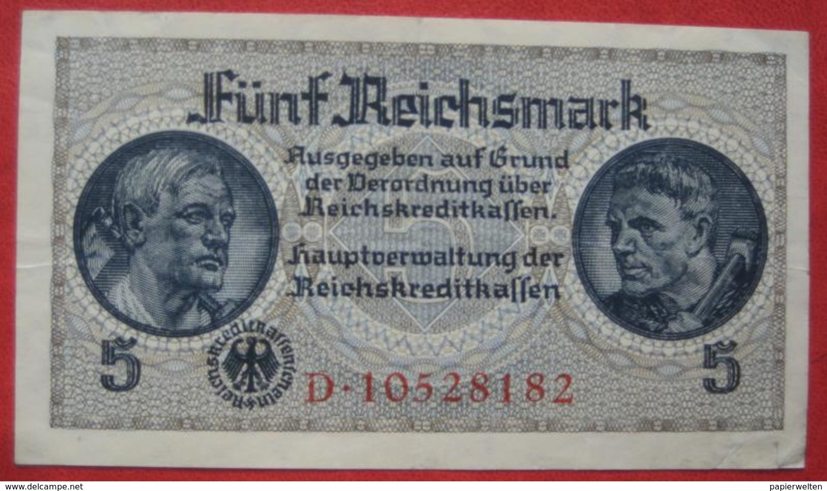 5 Reichsmark ND (Reichskreditkassen) (WPM R138b) - 5 Reichsmark