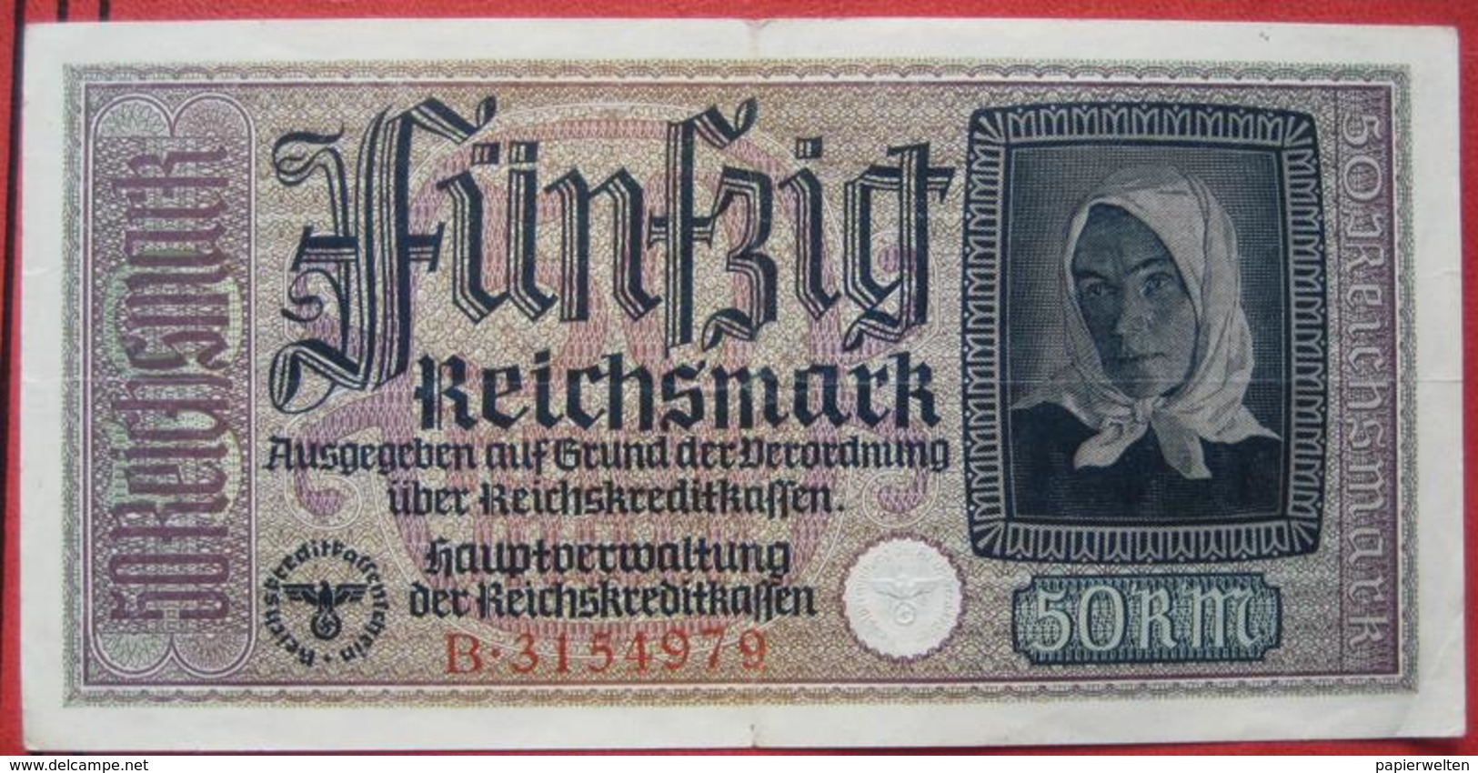 50 Reichsmark ND (Reichskreditkassen) (WPM R140) - 50 Reichsmark