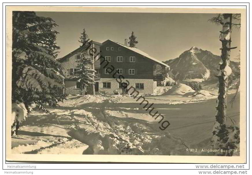 Sonthofen - Allgäuer Berghof Mit Alpe Eck - Foto-AK - Sonthofen