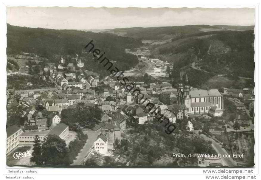 Prüm Die Waldstadt Der Eifel - Luftaufnahme - Foto-AK - Pruem