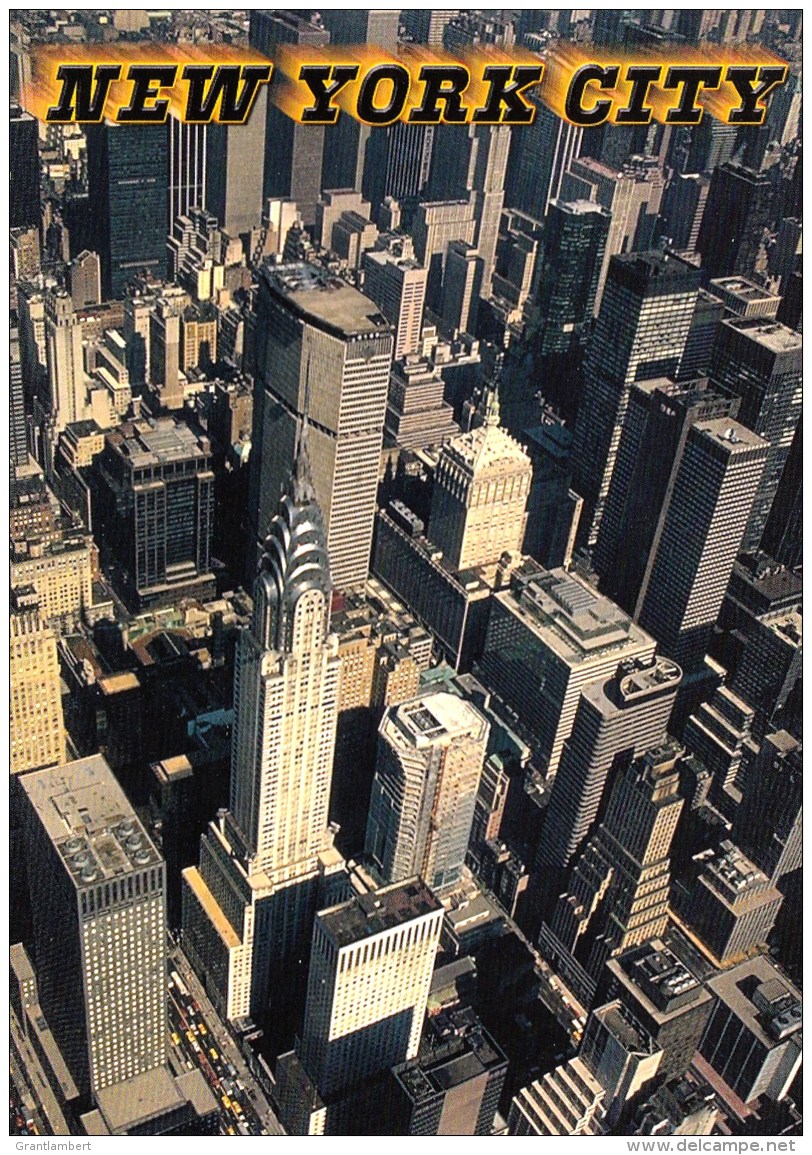 Aerial View Of Chrysler &amp; PANAM Buildings, Manhattan, New York Unused - Manhattan