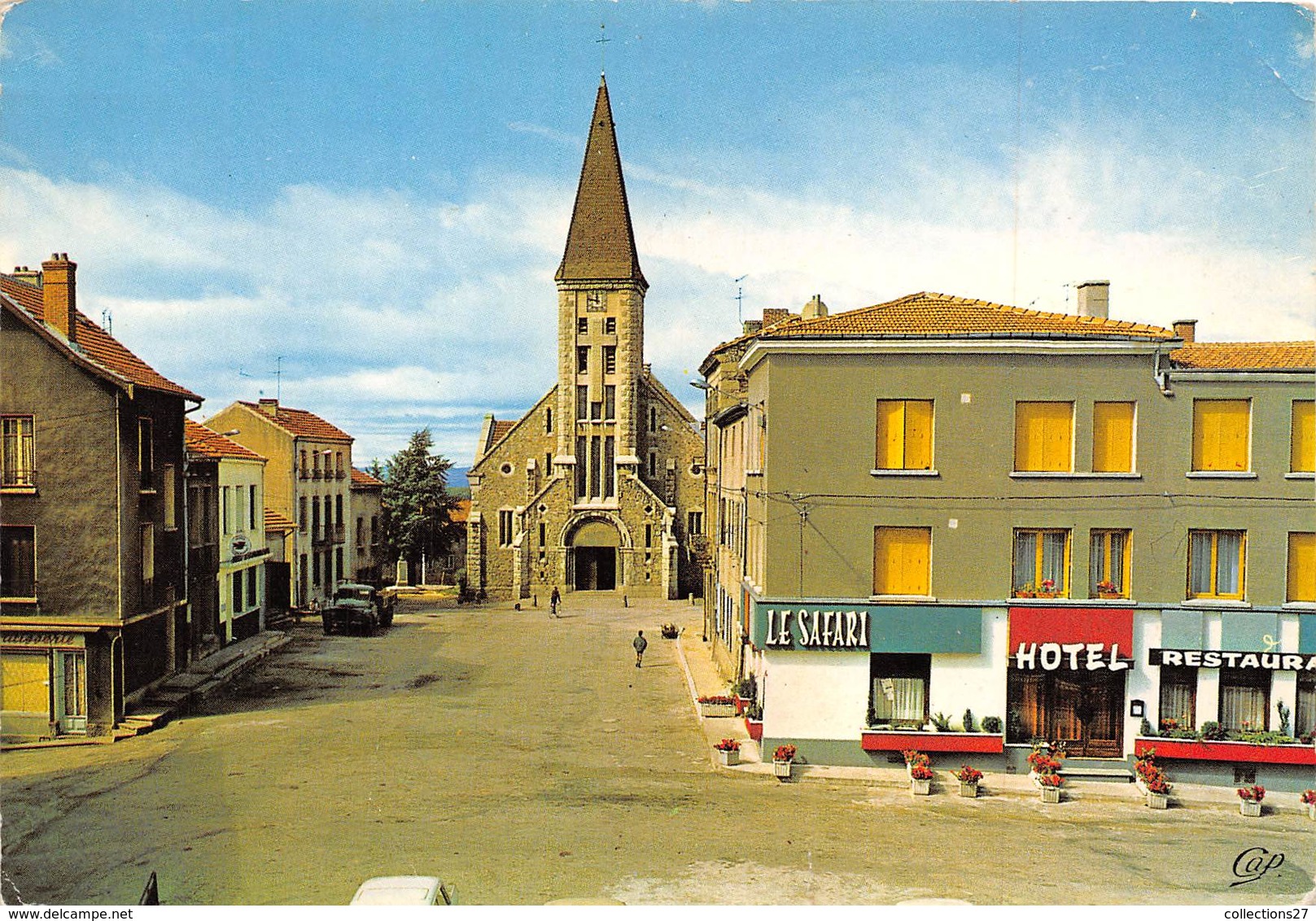 43-SAINT-JUST-MALMONT- PLACE DE L'EGLISE - Autres & Non Classés