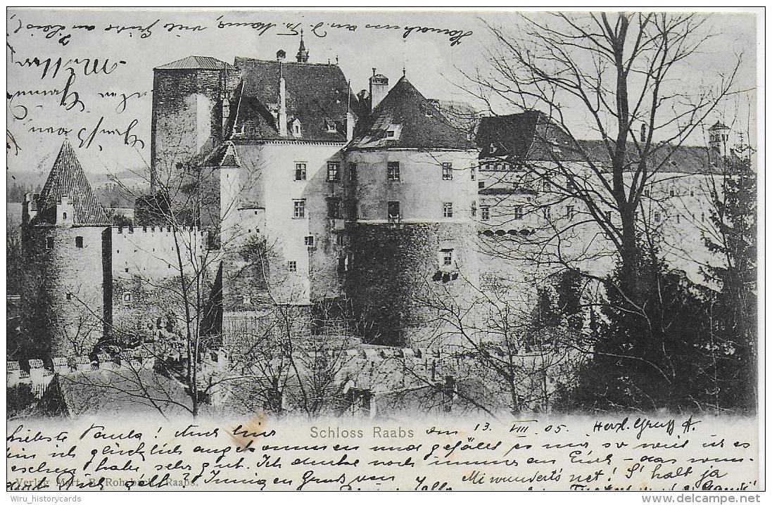 AK 0930  Schloss Raabs An Der Thaya - Verlag Rohrbach Um 1905 - Raabs An Der Thaya