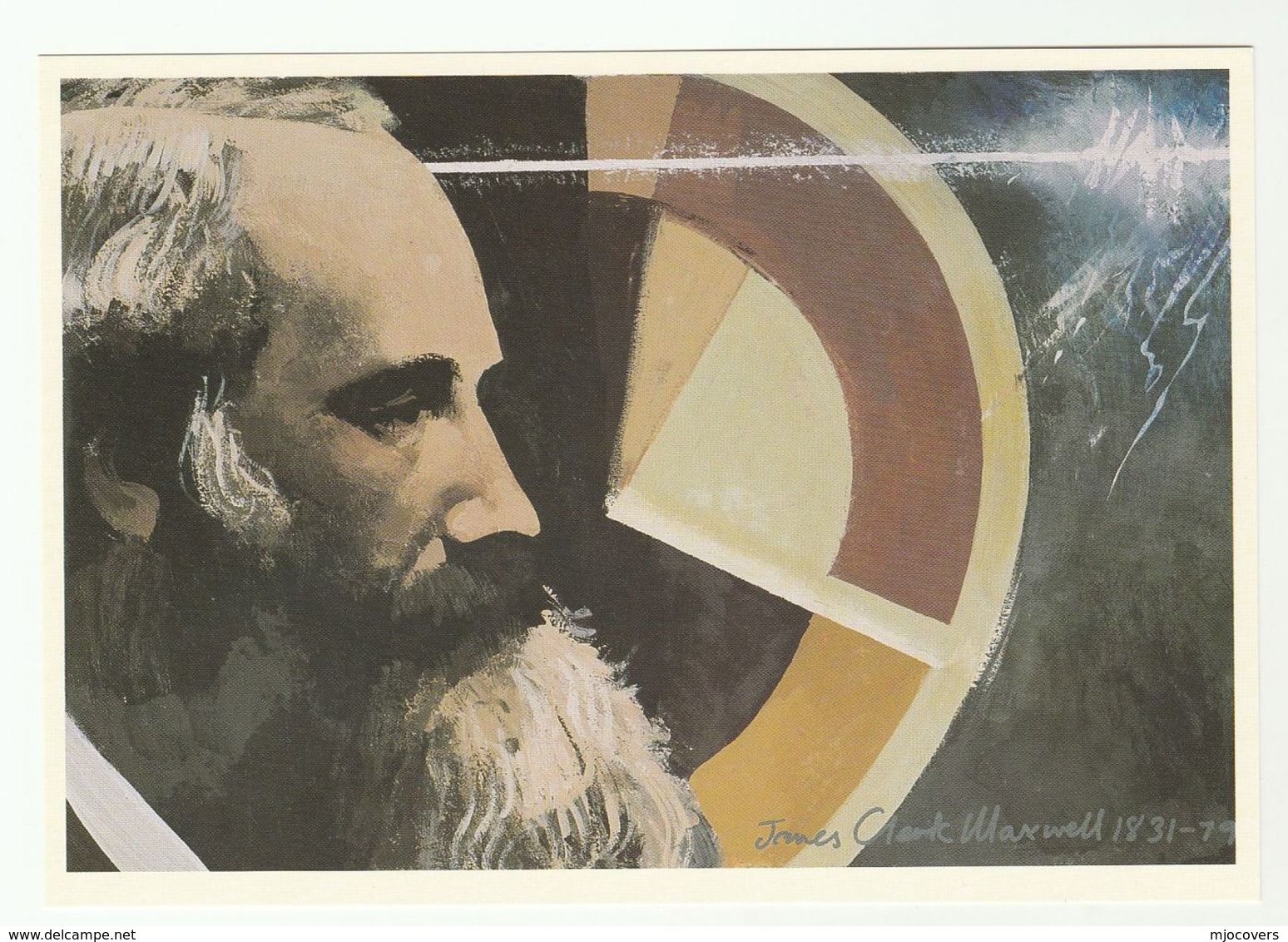 1989 Pioneer JAMES CLERK MAXWELL ,ELECTROMAGNETIC Art Scottish Post Office Board Postcard Gb Physics - Other & Unclassified