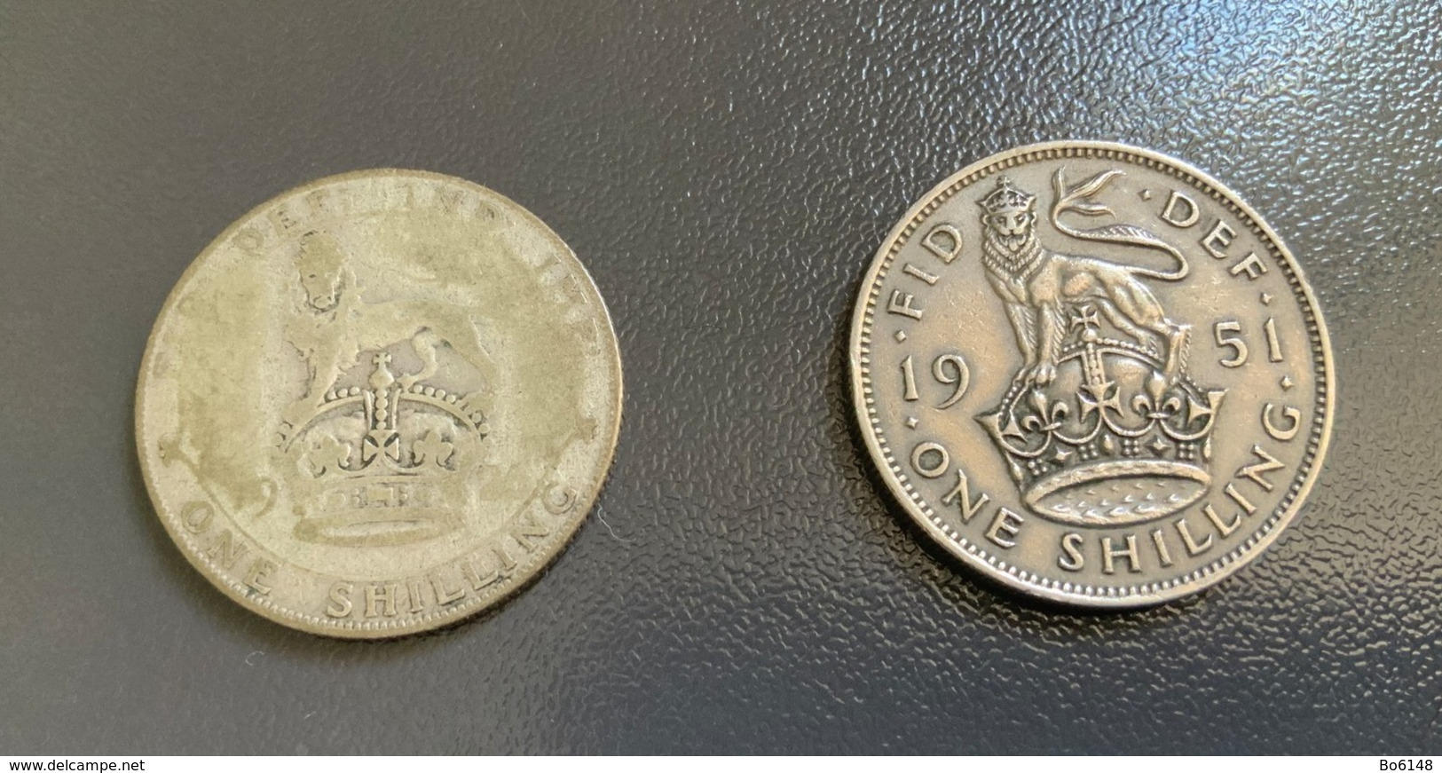 INGHILTERRA - GREAT BRITAIN - 1951 E ? - 2 Monete 1 SHILLING - I. 1 Shilling