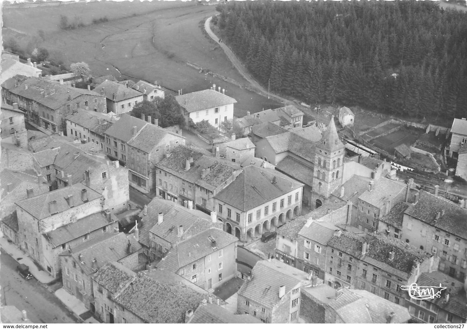 43-MONTFAUCON-EN VELAY-VUE AERIENNE - Montfaucon En Velay