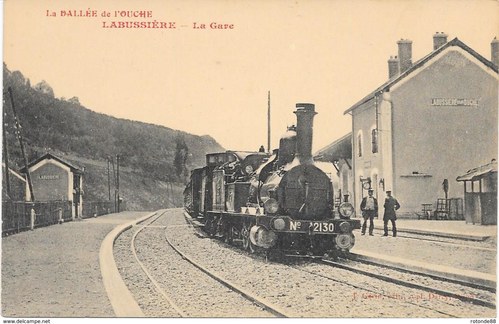 LABUSSIERE - CP - La  Vallée De L'Ouche - LA GARE - Autres & Non Classés