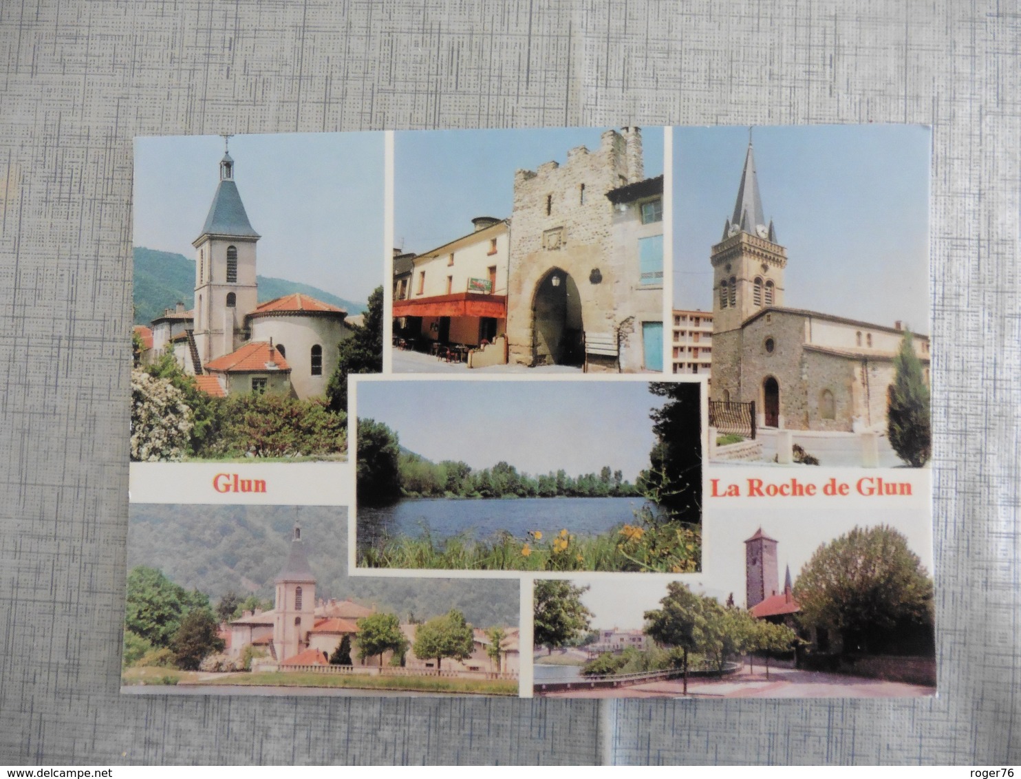 CARTE POSTALE   DE  LA ROCHE DE GLUN - Autres & Non Classés