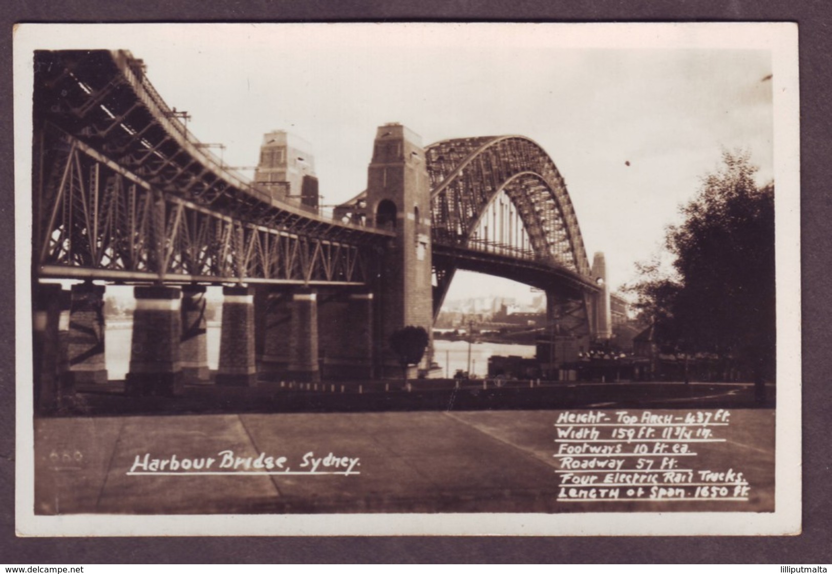 1920s Unused New South Wales Australia Postcard Showing Harbour Bridge Sydney NSW Mowbray Series - Sydney