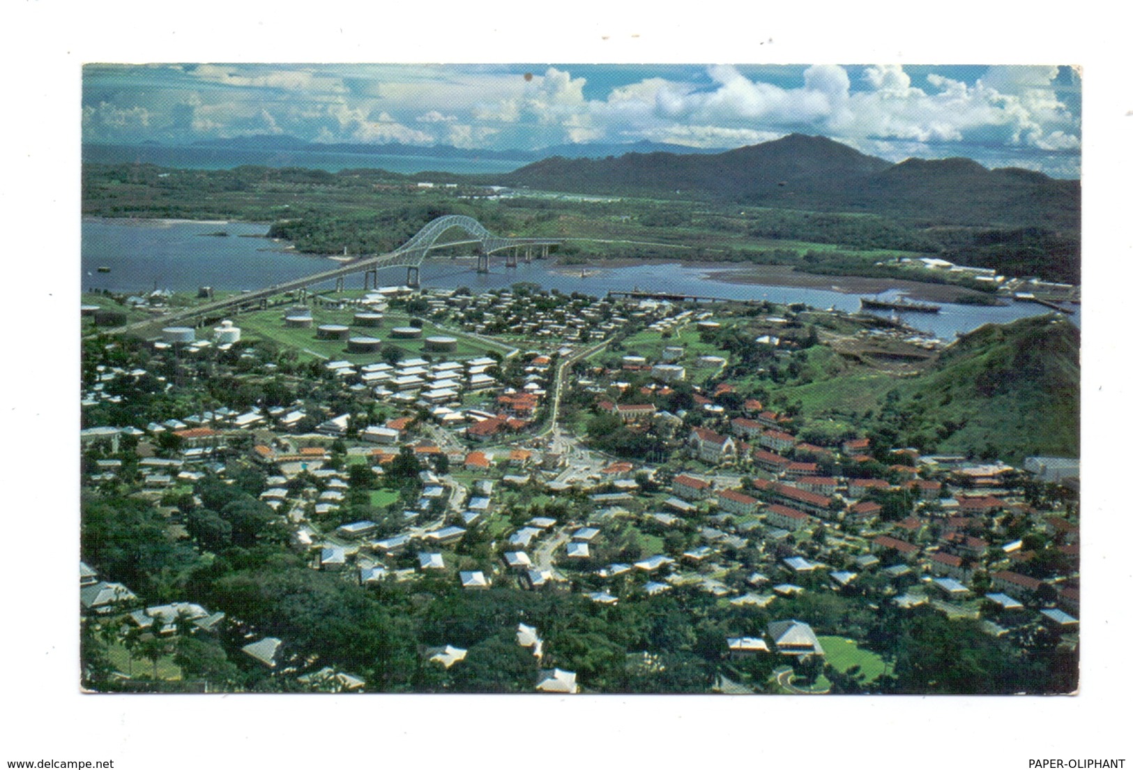 PANAMA - Balboa & La Boca, Air View, Stamp Polynesie Francaise - Panama